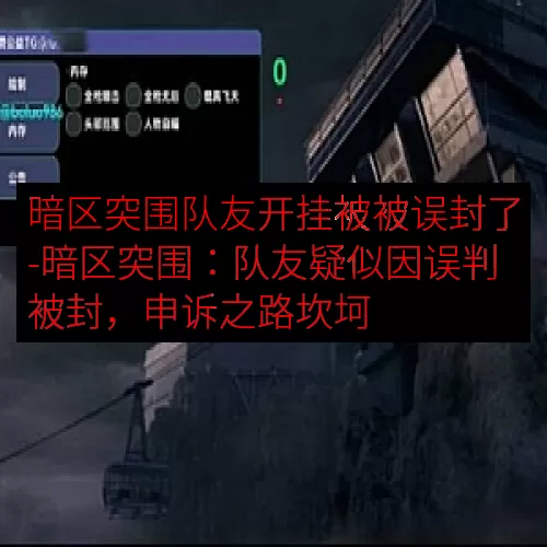 暗区突围队友开挂被被误封了-暗区突围：队友疑似因误判被封，申